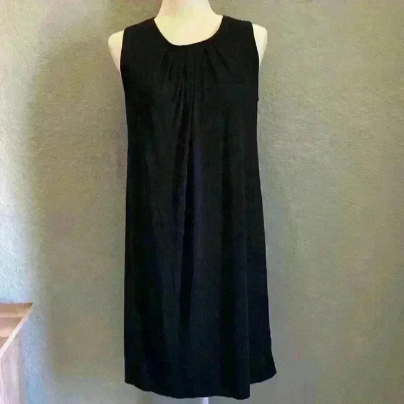 J.Jill Small Petite Stretch Sleeveless Black Dress - Picture 1 of 9